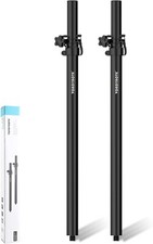 Set of 2 Speaker Pole for Subwoofer Height Ad...