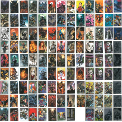 DC Comics BATMAN Cards Full Set 116/116 Basic/Platinium/Foil/3D PERU 2022 Silver