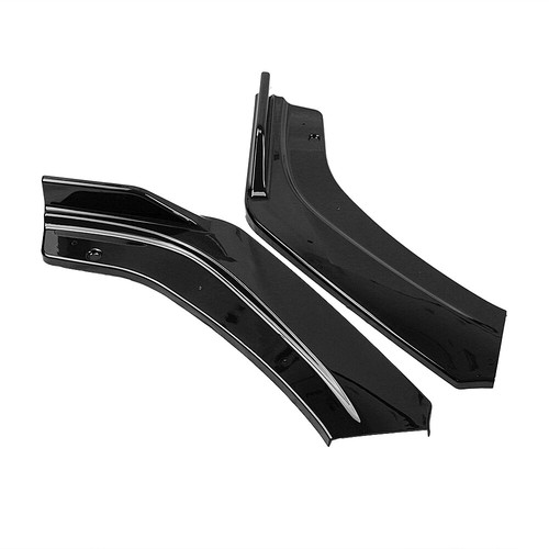 Front Bumper Cover Lip Spoiler Splitter For Honda Civic 2016 2017-2020 Black hp - Picture 5 of 9