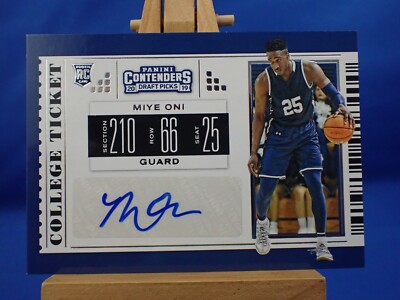 Contenders Draft Picks 2019 RC Rookie Autograph Auto Miye Oni