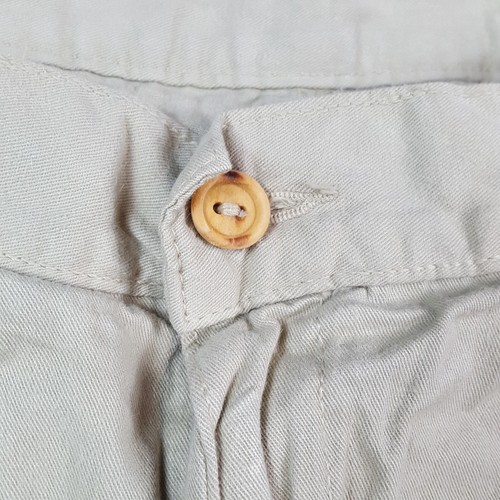 Khaki Pleated Front Relaxed Fit Men's Size 38 Preppy Chino Golf Shorts Chinos - Picture 3 of 7