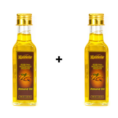 100ml + 100ml Pure Almond Oil | Cold-Pressed | Rich in Vitamin E & Antioxidants