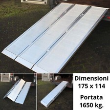 Rampa pieghevole in alluminio pedana di carico per transpallet elettrico chopper