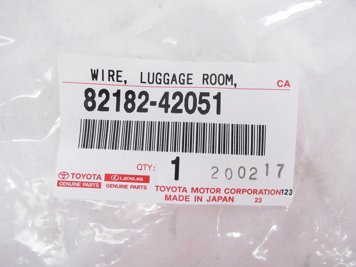 Genuine OEM Toyota 82182-42051 Luggage Room Wire Harness 16-18 