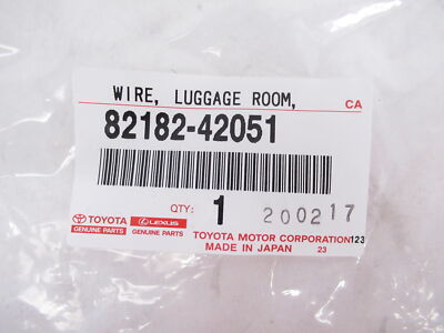 Genuine OEM Toyota 82182-42051 Luggage Room Wire Harness 16-18