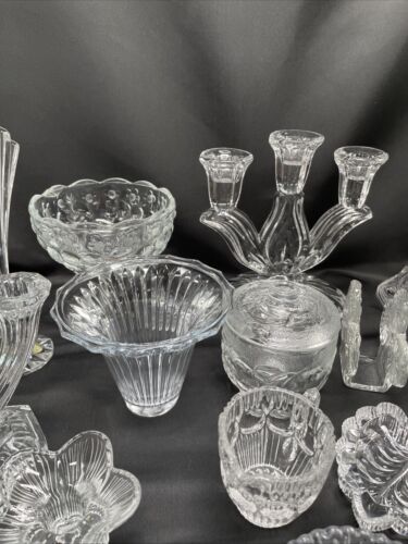 Konvolut Kerzenständer,Dosen Aus Kristall,Glass Sammlung 30 Teilen Kerzen#2 W3 - Bild 11 von 24