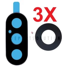 3X iPhone Rear Main Back Camera Glass Lens Cover + Adhesive Replacement Part