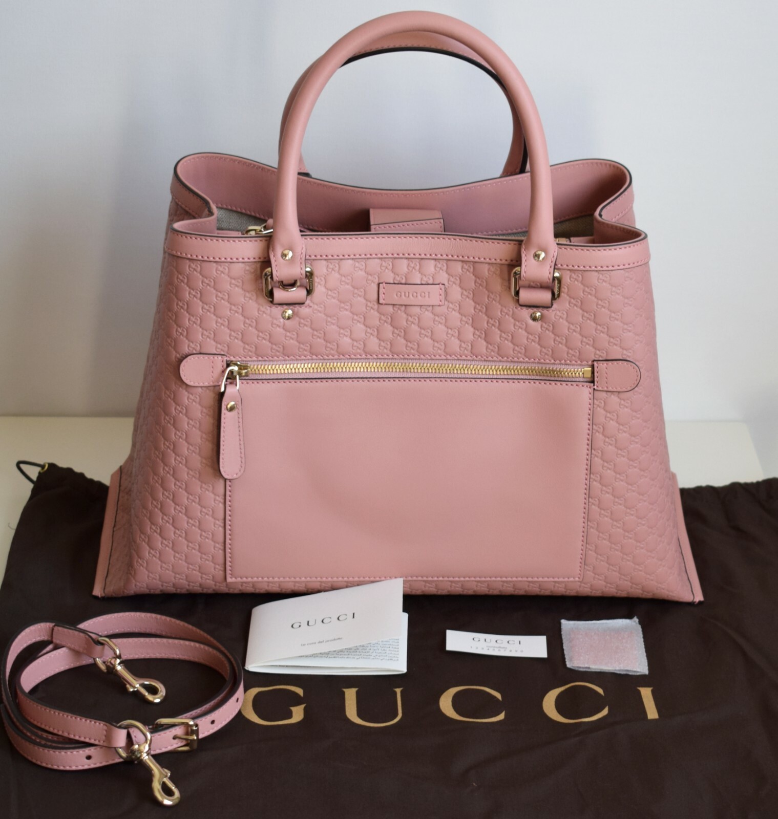 Купить GUCCI Damen Tasche original Monogram GG Leder rosa на Аукцион DE из  Германии с доставкой в Россию, Украину, Казахстан