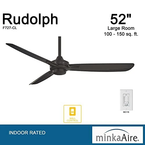 Minka-Aire F727-BN/MM, Rudolph 52" Ceiling Fan,  Assorted Sizes , Colors  - Picture 44 of 57