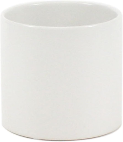 Matte White Ceramic Cylinder Vase Width 5.5" Height 5", Flower Arrangements, Can