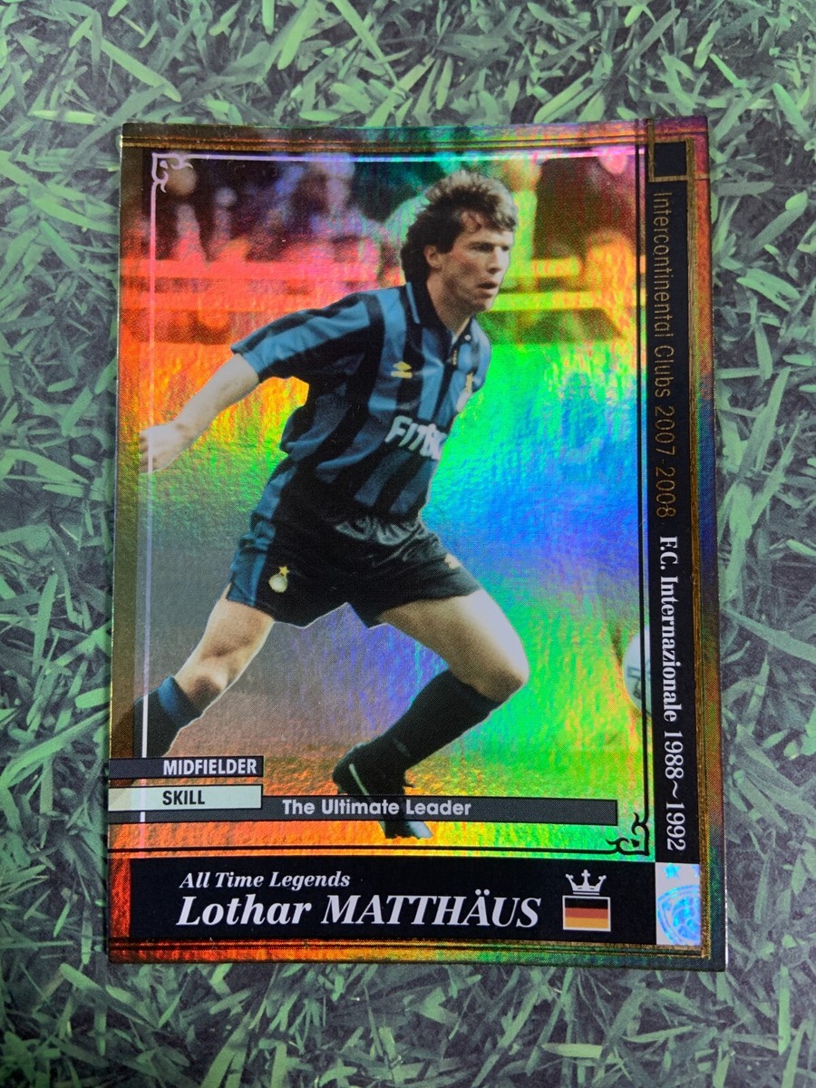 Panini WCCF 2007-08 Lothar Matthaus Legend Germany Refractor card 