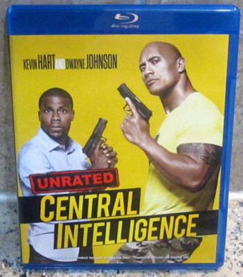Central Intelligence (Blu-ray Disc, 2016, Unrated) Kevin Hart / The Rock