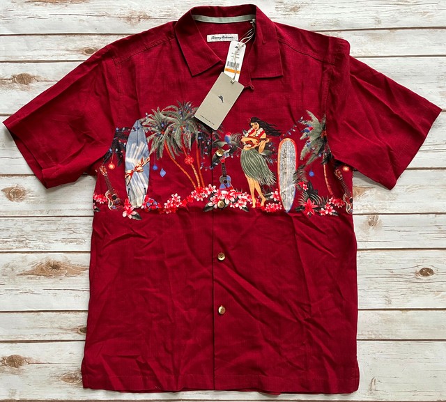 Tommy Bahama Mele Kalikimaka Silk Camp 