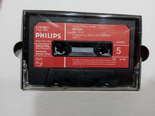 HANDEL Messiah John Eliot Gardiner 3-Cassette Tape Box Set, Digital Recording - Picture 7 of 12