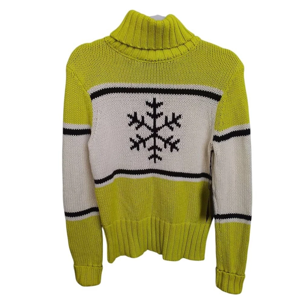 Suéter tejido Head Rebels Coco para mujer lima/blanco talla PEQUEÑO nuevo con etiquetas Foto 2 de 4