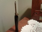 IDEAL 1921 PUNCH BRASS & WOOD HANDLE TOOL IN EXCELLENT CONDITION MADE IN U.S.A. — photo 1