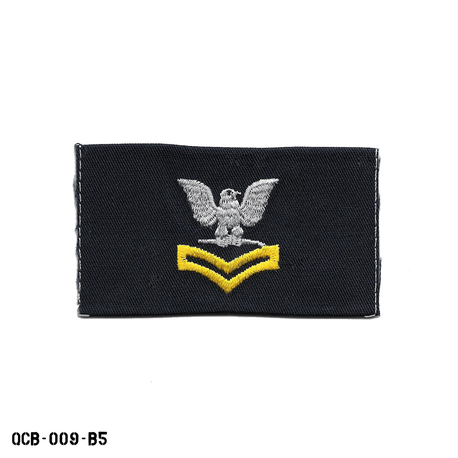 PAIR US Navy NWU Blue Rank Patch Petty Officer 2nd Class PO2 E-5