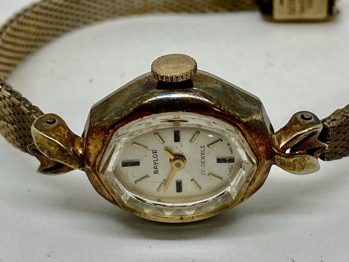Vintage ladies Baylor watch gold toned water resistant 10 ATM Swiss parts ~ Vintage Baylor Women main image 3