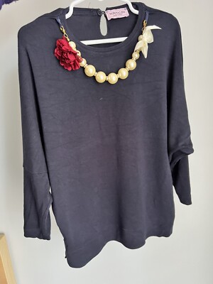 Monnalisa girls 3/4 sleeve top with accessories 8