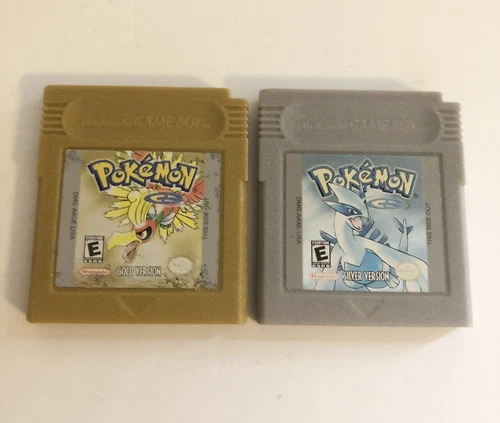 Pokemon Gold & Silver (Nintendo Gameboy) Authentic - New Save Batteries - Tested