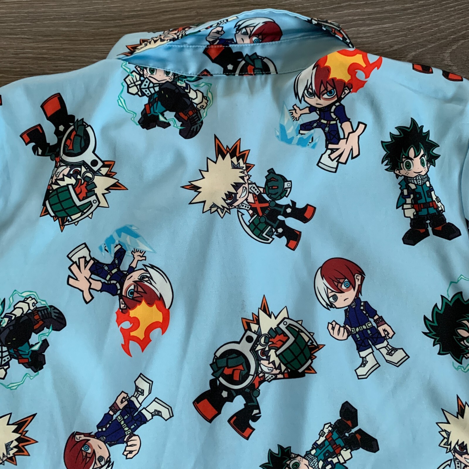Hot Topic My Hero Academia Chibi Heroes Button Up Shi… Gem