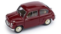 Brumm 1/43 Fiat 600 Strassenpolizei 1955 Statisches Modell Diecast