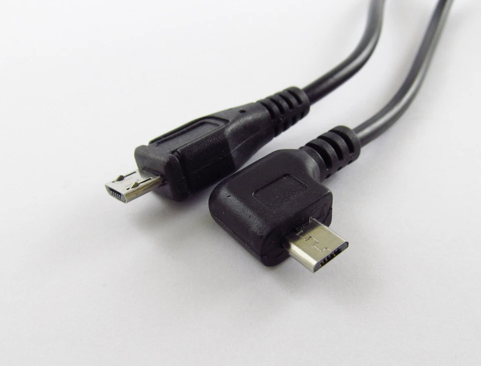 Micro 5 Pin USB Male Right Angle To Micro USB Extension Connector Cable Cord 3FT - Image 3 of 4