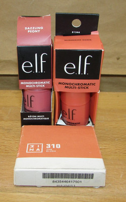 3INA Blush 310 + e.l.f. Multi Stick Glimmering Guava 2pc Makeup Bundle