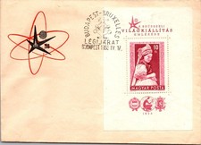 GOLDPATH: Hungary cover 1958 to Belgium special cancel CV897_P13
