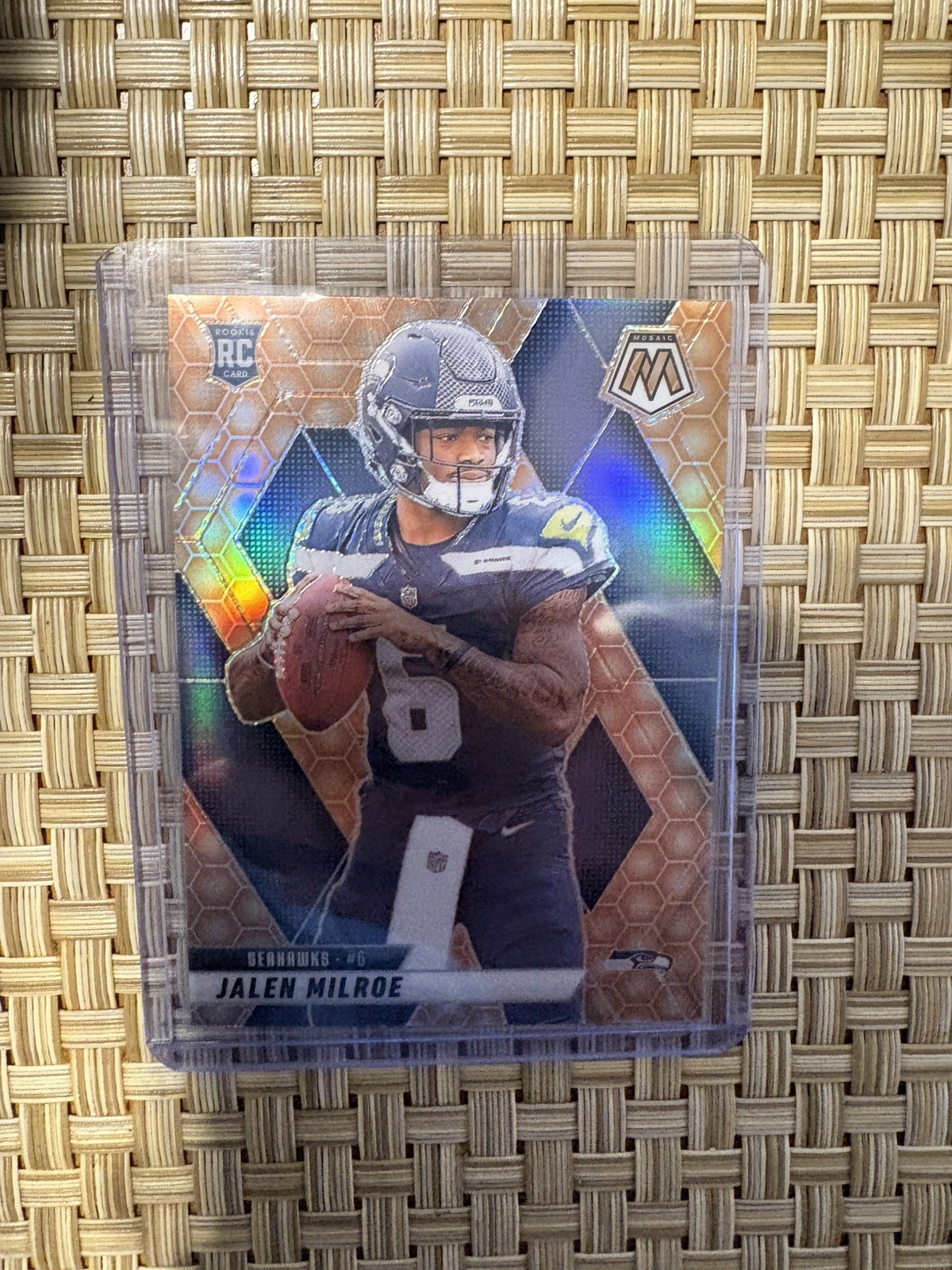 2025 Panini Mosaic Jalen Milroe RC Honeycomb #322