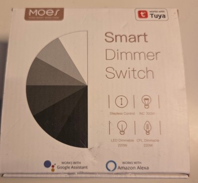   MOES ZigBee Smart Dimmer EDM-1ZBA-EU Tuya Alexa Weiß