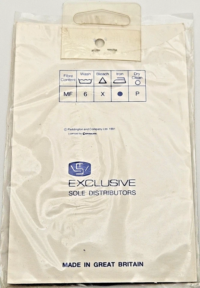 Vintage 1991 Paddington Bear P & Co Embroidered Sew-On Patch – Rare Collectable - Image 4 of 4