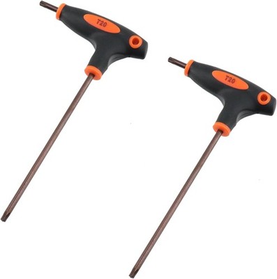 Antrader T20 Torx Screwdriver,Anti Tamper Proof Torx Key,S2 Steel T-Handle Dual
