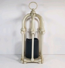 Halloween Skeleton Bone Cage Lantern Faux Can...