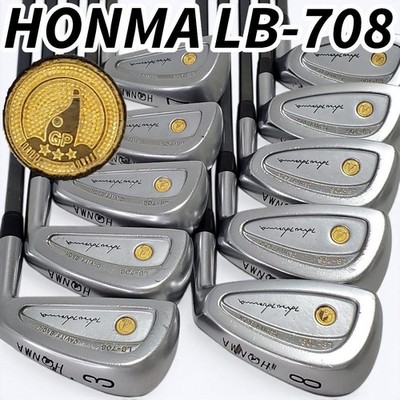 HONMA LB 708 3 Star Iron Set 311 SW 10 Piece SR Flex Carbon Shafts Gold