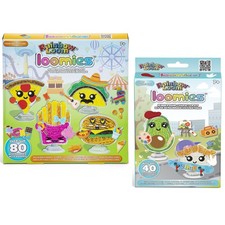 Rainbow Loom: Loomies Food Figurines 2 PK Bundle- 4 Character  2 Character Kits