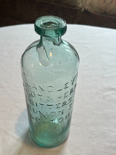 1860s Dr. Langley's Root & Herb Bitters 99 Union St. Boston, Mass Bitters Bottle