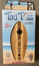 Tiki Toss Hook And Ring Party Game Short Board Edition 100 Bamboo New