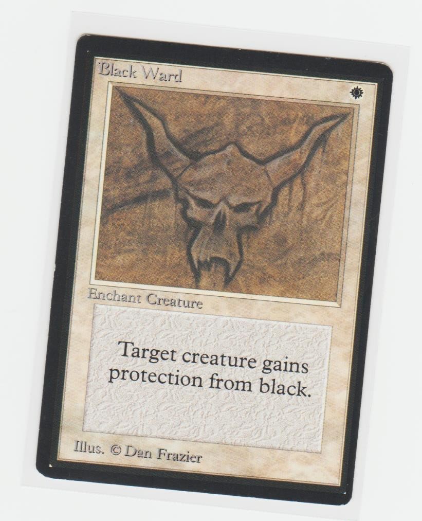 Magic the Gathering ~ MTG ~  Black Ward ~  M/NM ~ BETA ~