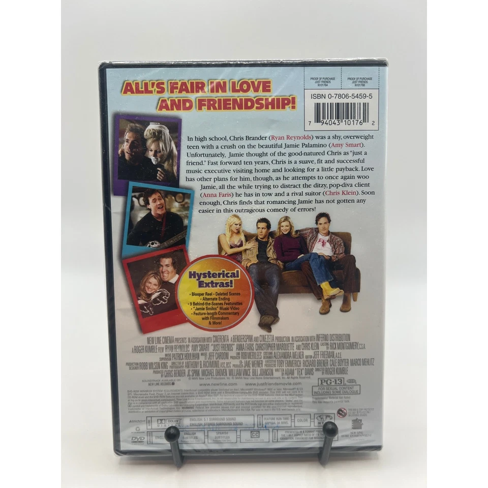 Just Friends *NEW SEALED* DVD 2005 Comedy Romance Ryan Reynolds Amy Smart - Image 2 of 2