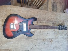 Teisco 3/4 Bass Guitar. Made In Japan. Good Condition.  Electrics Need Work