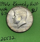 1966 Kennedy Half Dollar BU Brilliant Uncirculated Toning 40% Silver 50c US Coin