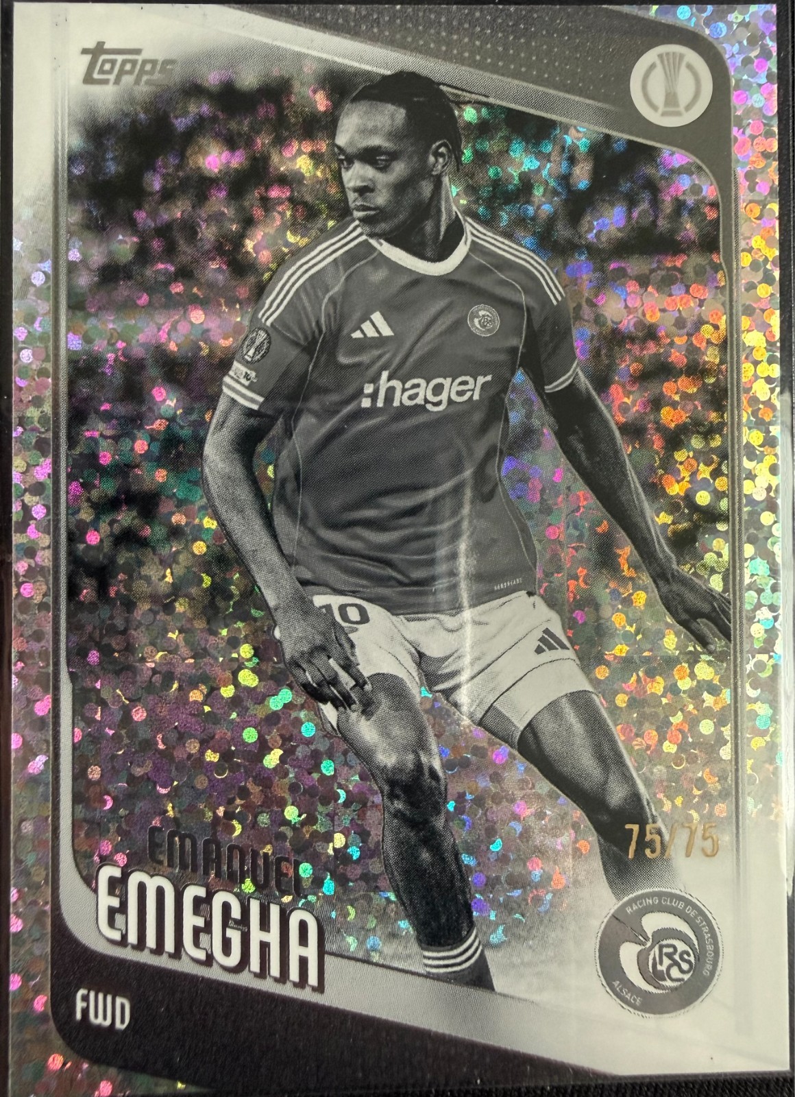 Topps 25/26 UCC Flagship Emanuel Emegha Holo Foil /75