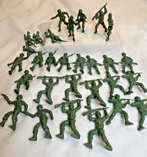 Lido Toy Soldier Lot Of 29 Plastic US Army 2.5  6 Poses