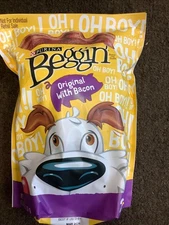 Purina Beggin' Strips Dog Treats, Original with Bacon Flavor - (2) 26 Oz. Pouche