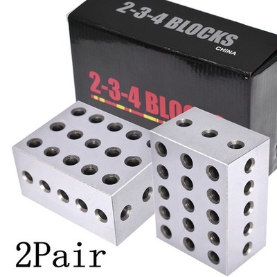 2 Matched Pair Ultra Precision 0.0002'' Machinist 2-3-4 234 Blocks 23 Holes