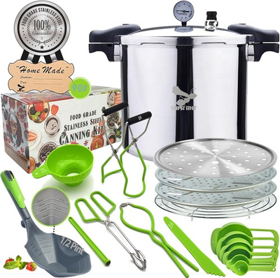 #ad Pressure Canner 23 Qt with Canning Supplies Starter Kit Canning Pressure Cooker $187.00