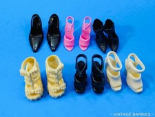 (6) Pair 2000s Mixed Lot Barbie Doll Heels / ...