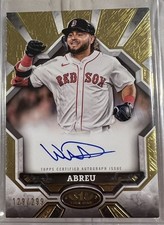 2024 Topps Tier One Wilyer Abreu Break Out Auto Rookie RC #129/299 Red Sox