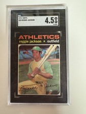 1971 Topps Baseball Reggie Jackson SGC 4.5